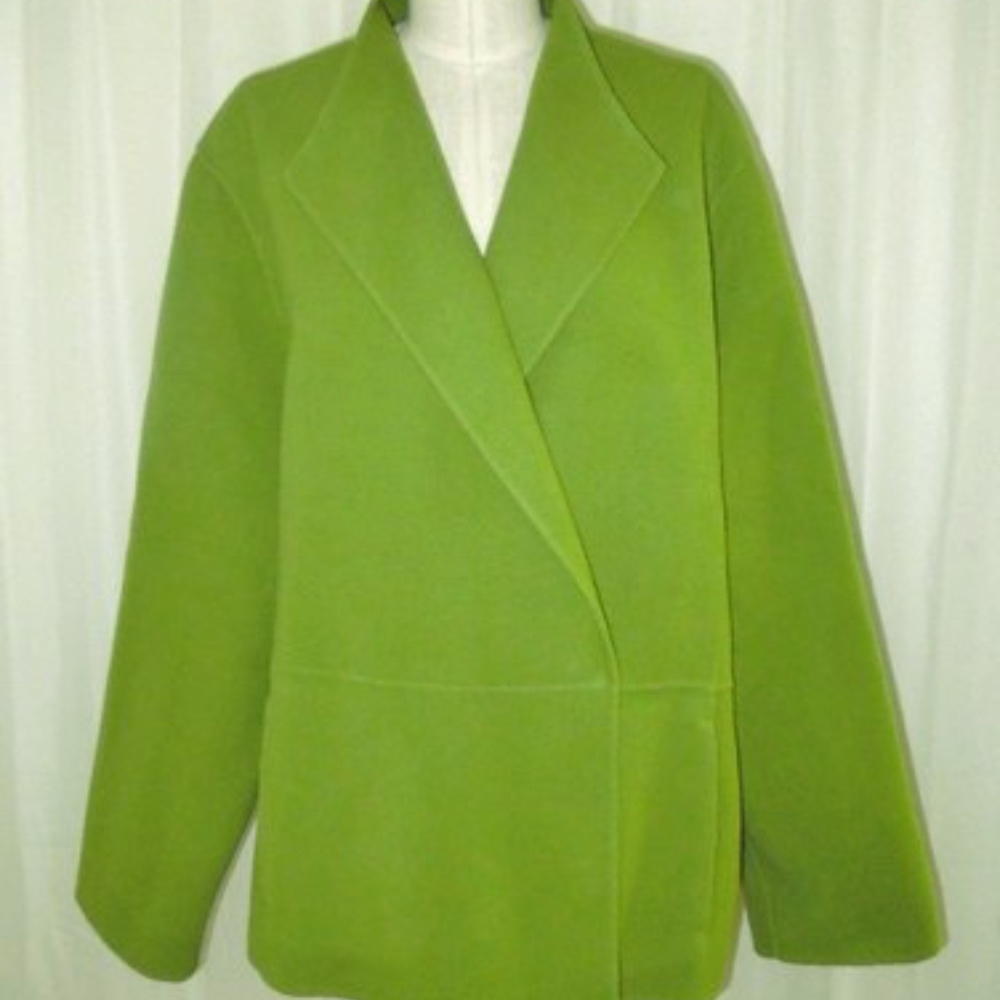 Eileen Fisher Moss Green Wool Jacket